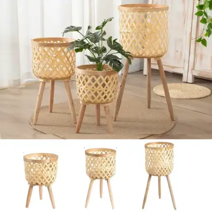 RattanBloom™ samostoječi cvetni lonci iz ratana