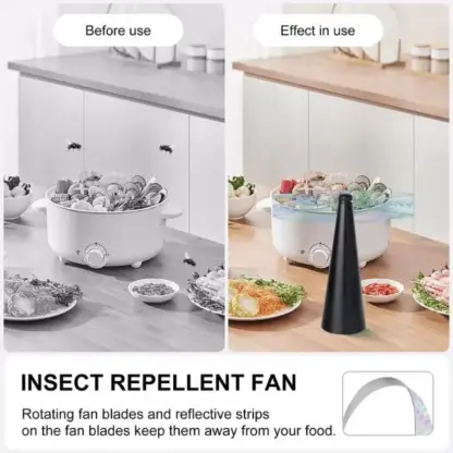 Namizni ventilator FlyAway™ za odganjanje muh - 2 paketa