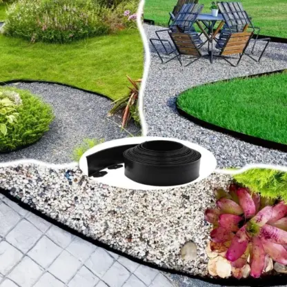 EasyBorder™ plastični robnik za trato z žeblji – 10 m