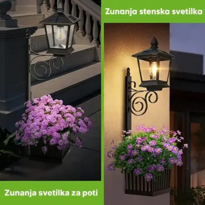 BloomLamp™ cvetlični lonec s solarno svetilko