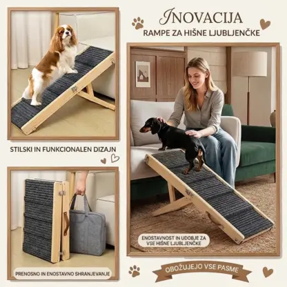 PawClimb™ zložljiva nastavljiva pasja rampa