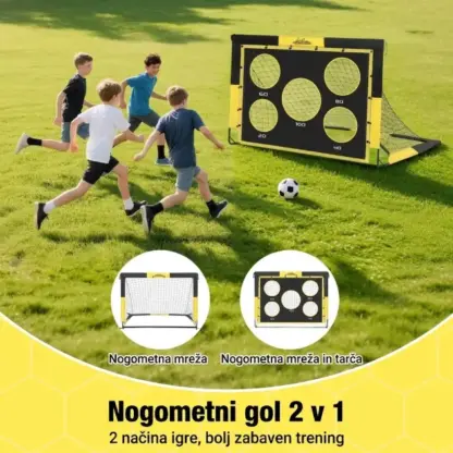 SoccerShot™ otroški nogometni gol s tarčo