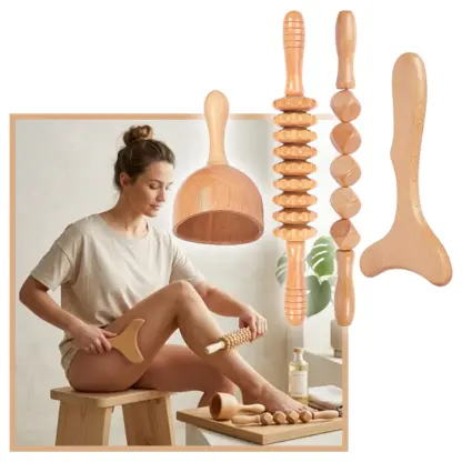 CelluShape™ komplet pripomočkov za limfno masažo (4 kosi)