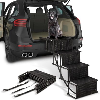 StairPup™ 4-stopenjska zložljiva rampa za hišne ljubljenčke