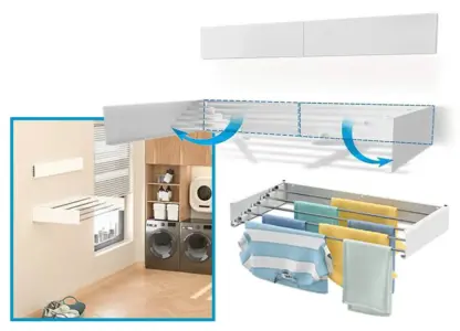 Zložljivo stensko stojalo za sušenje oblačil DryPRO™