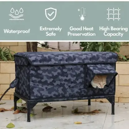 SafePaws™ zunanja vremensko odporno mačje zavetišče