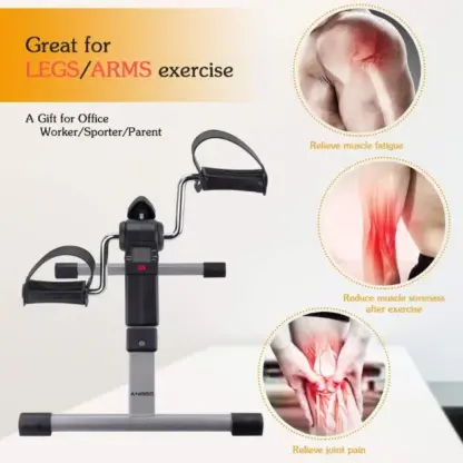 PedalFlex™ mini zložljiv pedalni trenažer s števcem