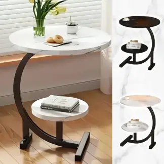 MarbleNest™ dvonivojska klubska mizica