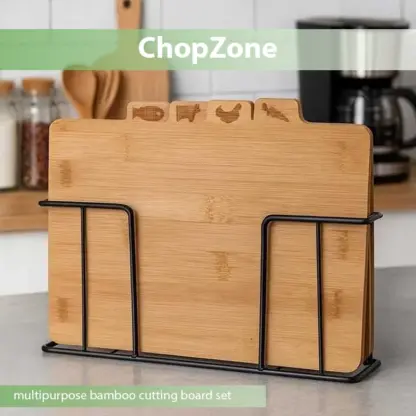 ChopZone™ Set večnamenskih bambusovih rezalnih desek