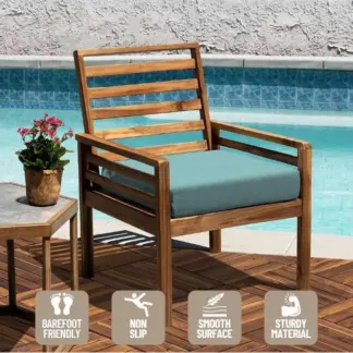 WoodyTile™ Lesene talne ploščice za teraso – 12 kosov (30x30 cm) = 1,08 m²