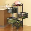 SpinRack™ vrtljiv organizacijski voziček – 4 nivoji