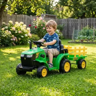 FarmRider™ otroški traktor na akumulator s prikolico