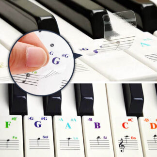 Nalepke za označevanje klavirskih tipk PianoCoach