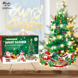 MerryGlow™ adventni koledar – set za sestavljanje LED božičnega drevesca