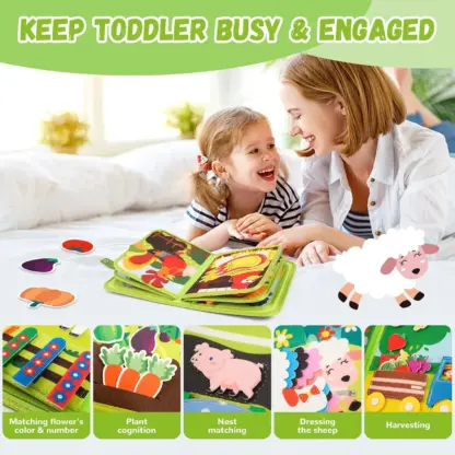 LittleFarmer™ otroška montessori kmetijska knjiga