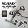 PedalFlex™ mini zložljiv pedalni trenažer s števcem