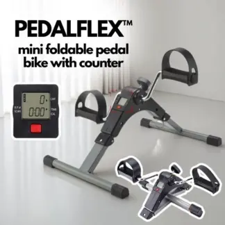 PedalFlex™ mini zložljiv pedalni trenažer s števcem