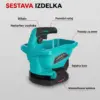 SpreadFlow™ akumulatorski trosilnik semen in soli