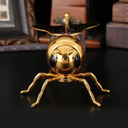 BeeJar™ posodica za med z motivom čebele in žličko