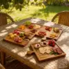 PuzzleTray™ set lesenih servirnih pladnjev v obliki sestavljanke