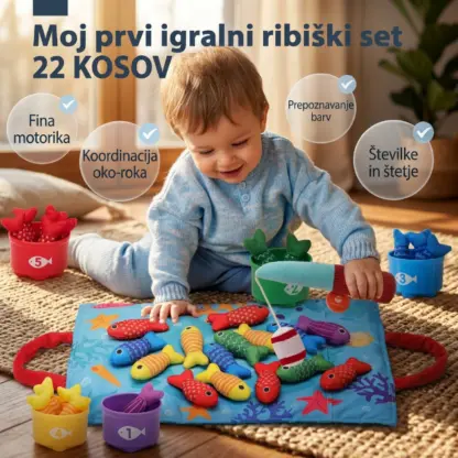 HookaPlay™ Montessori igra ribolova in razvrščanja za malčke