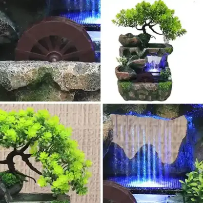 DreamMill™ namizna LED fontana z mlinskim kolesom