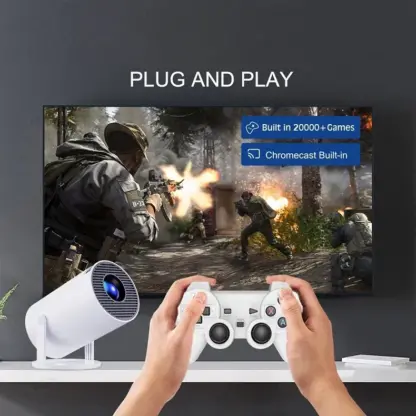GameProjecto™ 4K projektor z 20000 igrami, aplikacijami in 2 krmilnikoma
