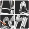 LadMax™ aluminijasta teleskopska zložljiva lestev 220-440 cm