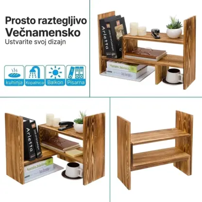 ModulRack™ leseni modularni organizator za pult