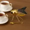 BeeJar™ posodica za med z motivom čebele in žličko