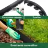 EasyBorder™ plastični robnik za trato z žeblji – 10 m