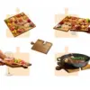 PuzzleTray™ set lesenih servirnih pladnjev v obliki sestavljanke