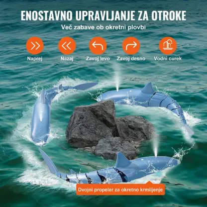 JawHunter™ daljinsko vodena igrača veliki beli morski pes