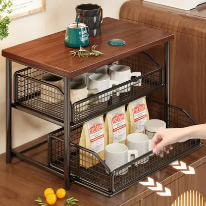 ShelfGlide™ dvoetažni regal z izvlečnimi košarami