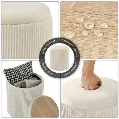 Tabura™ Set shranjevalnih taburejev z obrnljivim pokrovom