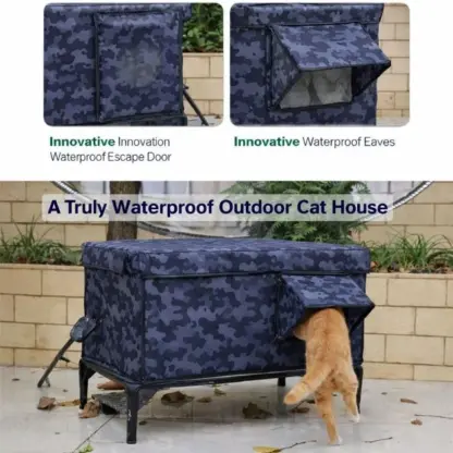 SafePaws™ zunanja vremensko odporno mačje zavetišče