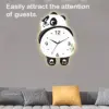 PandaTime™ plešoča LED stenska ura z motivom pande