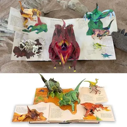 DinoPop™ 3D pop-up enciklopedija dinozavrov