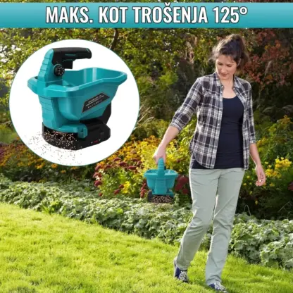 SpreadFlow™ akumulatorski trosilnik semen in soli