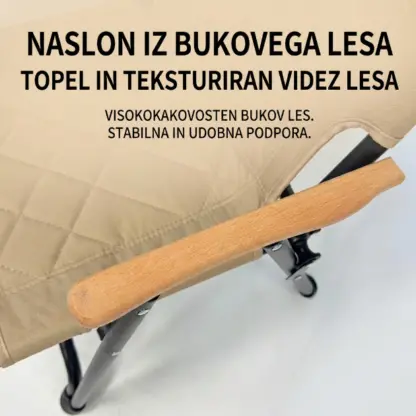 ComfyCamper™ zložljiv oblazinjen stol za kampiranje