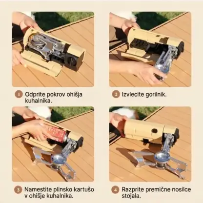 FlameGo™ prenosni zložljivi plinski kuhalnik