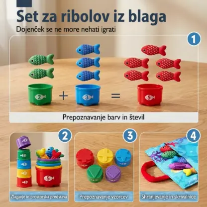 HookaPlay™ Montessori igra ribolova in razvrščanja za malčke