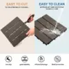 DeckLock™ povezljive PVC plošče z imitacijo lesa – 12x (30x30cm) = 1,08 m²