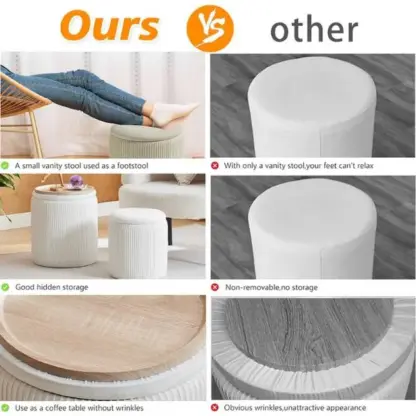 Tabura™ Set shranjevalnih taburejev z obrnljivim pokrovom