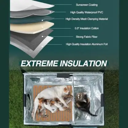 SafePaws™ zunanja vremensko odporno mačje zavetišče