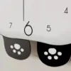 PandaTime™ plešoča LED stenska ura z motivom pande
