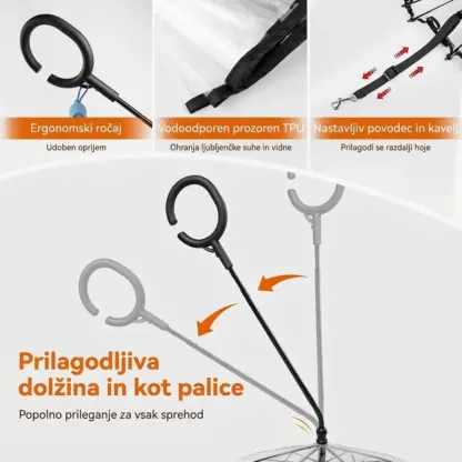 PawBrella™ nastavljiv dežnik s povodcem za pse