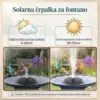 SunStream™ solarna vodna fontana