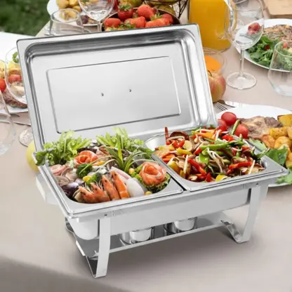 BuffetPro™ grelna posoda z dvema predeloma