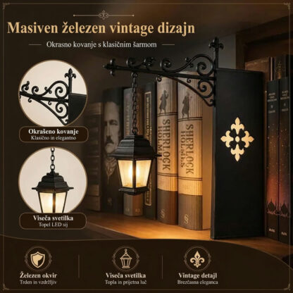 ShelfWisp™ lučka laterna za knjižno polico – 2 kosa